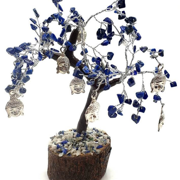 Arbre de vie et du Bonheur: Illumination Spirituelle - Lapis Lazuli et Bouddha