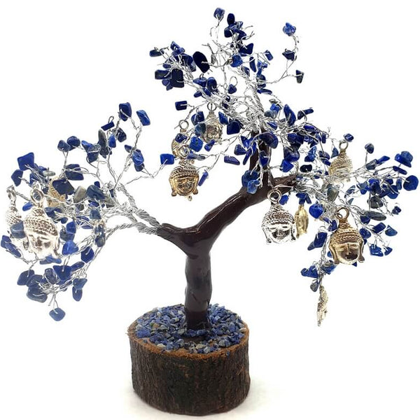 Arbre de vie et du Bonheur: Illumination Spirituelle - Lapis Lazuli et Bouddha