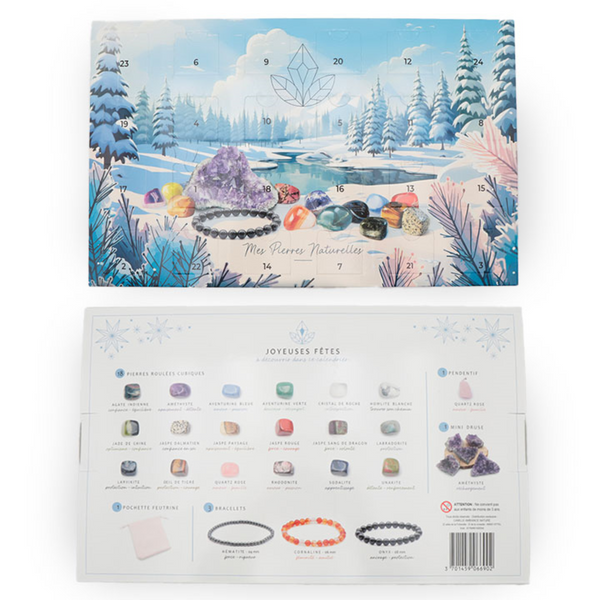 Calendrier de l'Avent "Mes Pierres Naturelles" + Sauge Blanche offerte