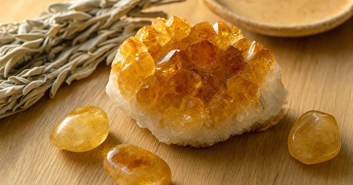 Article citrine lithothérapie — Divine Nature