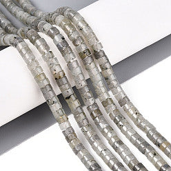 Labradorite Fil de Perles Naturelle Heishi 3.8-4.2x2-4.5mm, env 39cm