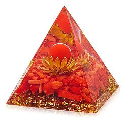 Pyramide Orgonite Fleur de Lotus 60*60mm