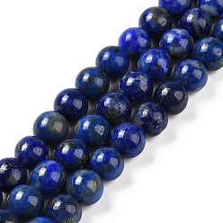 Lapis Lazuli  Fil de Perles Naturelle 6-8-10mm, env 39cm
