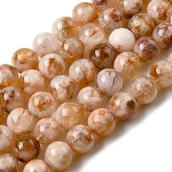 Citrine Naturelle Fil de Perles Naturelle 6-8-10mm, env 39cm