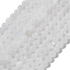 Pierre de Lune blanche Arc en Ciel Fil de Perles Naturelle 5.5~6-8mm, env 39cm