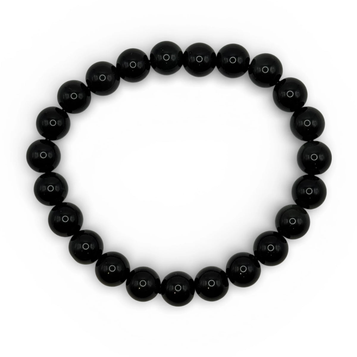 Bracelet "Protection & Clairvoyance" en Obsidienne Œil Céleste Perles Rondes