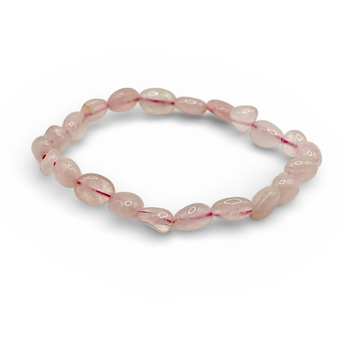 Bracelet Quartz Rose Pierres Roulées