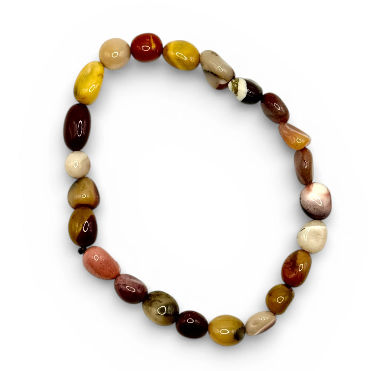 Bracelet Jaspe Mokaite Pierres Roulées
