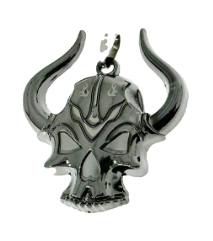 Pendentif Tête de Mort et Cornes 48x41mm, avec cordon réglable (Copie)