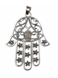 Pendentif Main de Fatima 99x74mm avec cordon réglable