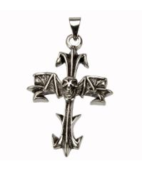 Pendentif Croix 51x39mm, avec cordon réglable