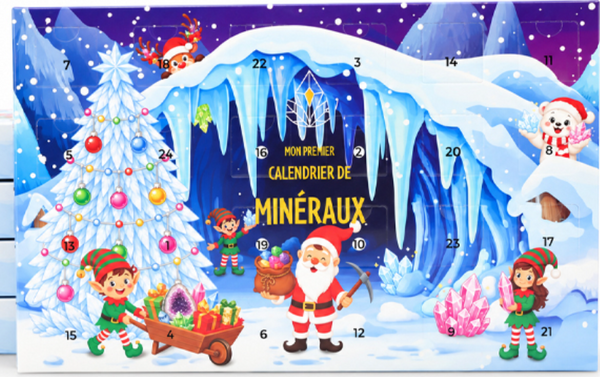 Calendrier de l'Avent "Mon premier calendrier de Minéraux"