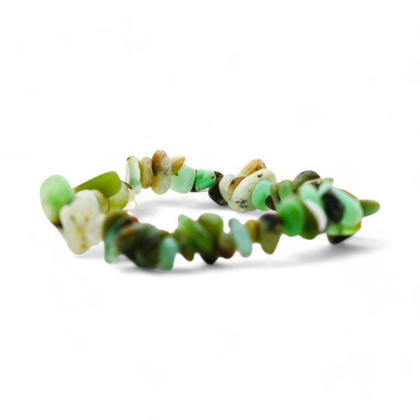 Bracelet chips Chrysoprase