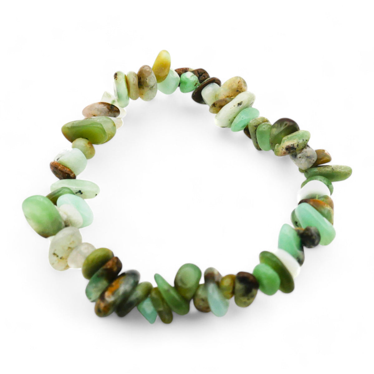 Bracelet chips Chrysoprase