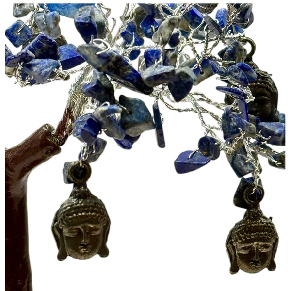 Arbre de vie et du Bonheur: Illumination Spirituelle - Lapis Lazuli et Bouddha