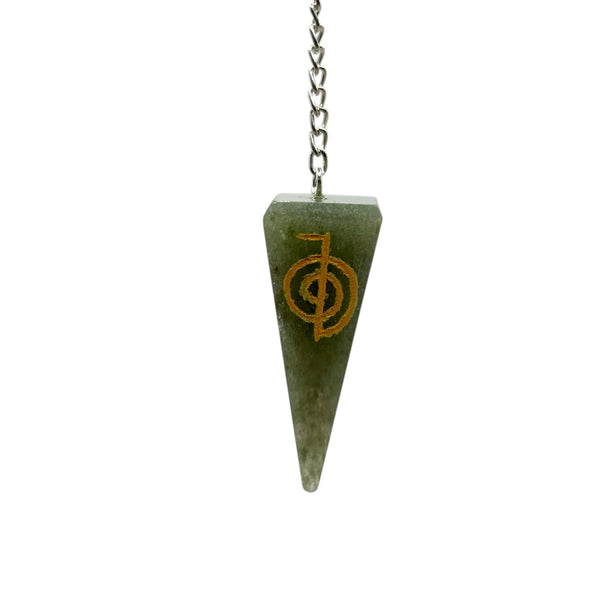 Pendule Pyramide Aventurine Verte Reiki