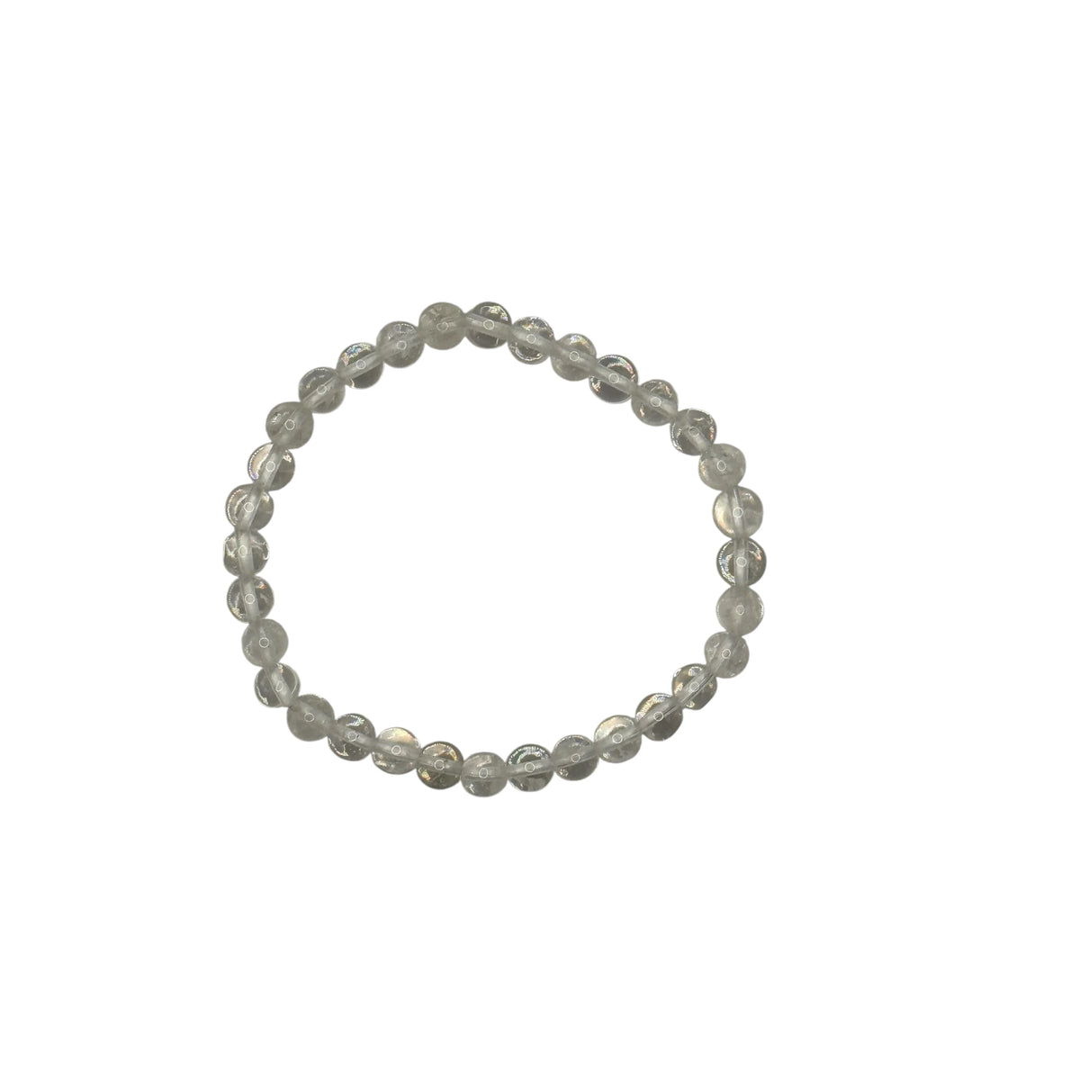 Bracelet "Clarté & Méditation" en Cristal de Roche Perles Rondes