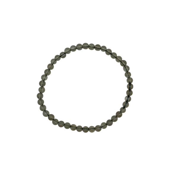Bracelet "Apaisement & Harmonie" en Pierre de Lune Grise Perles Rondes