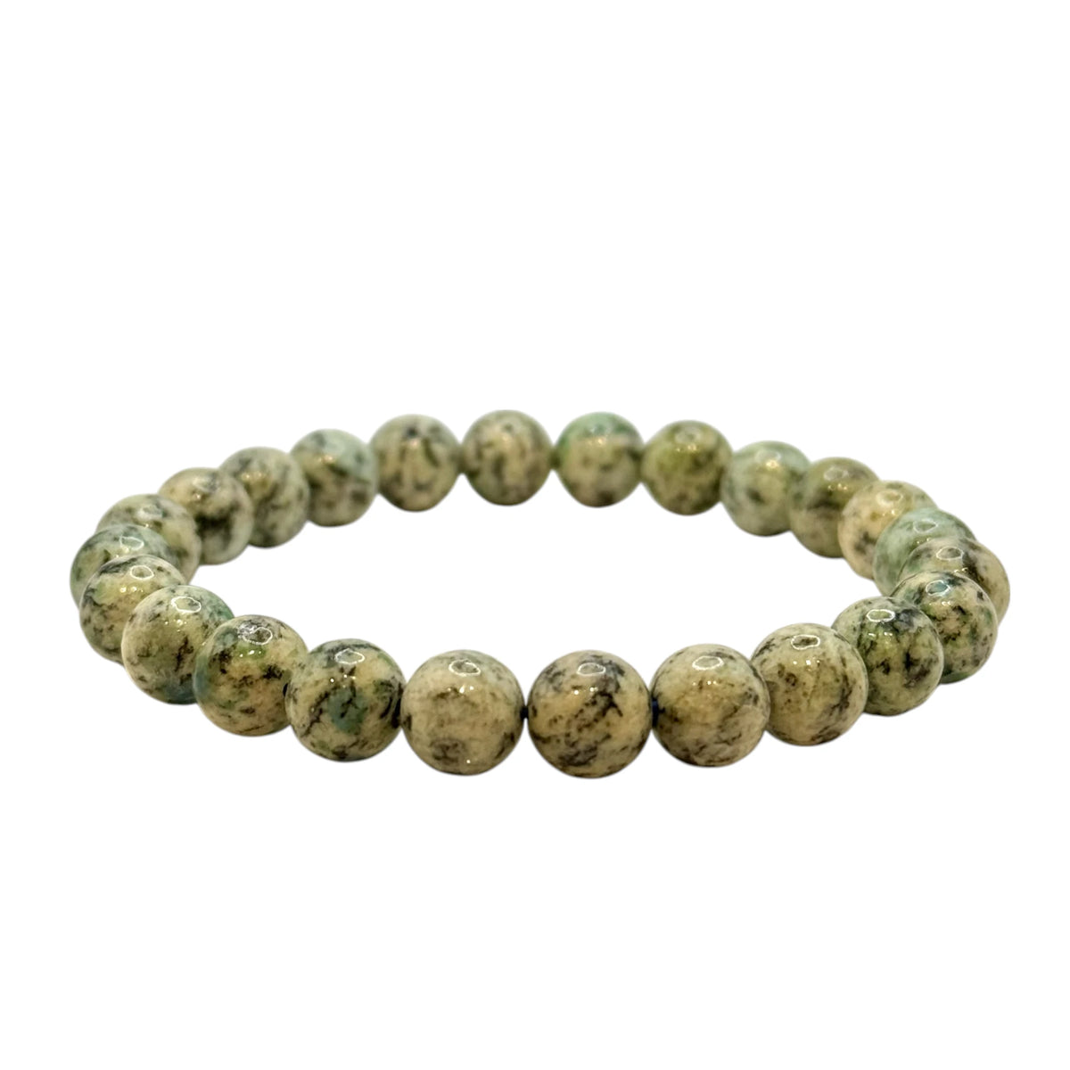 Bracelet "Ancrage & Harmonie" en Jaspe K2 Perles Rondes