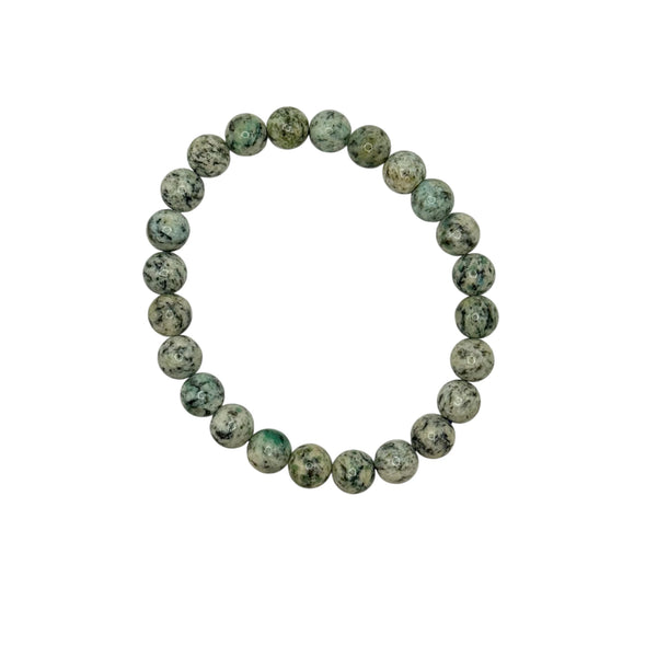 Bracelet "Ancrage & Harmonie" en Jaspe K2 Perles Rondes