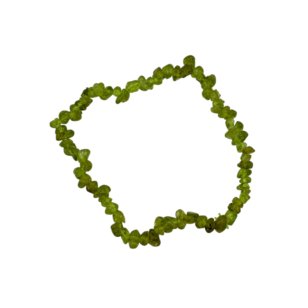 Bracelet Péridot ou olivine Chips/ Baroque