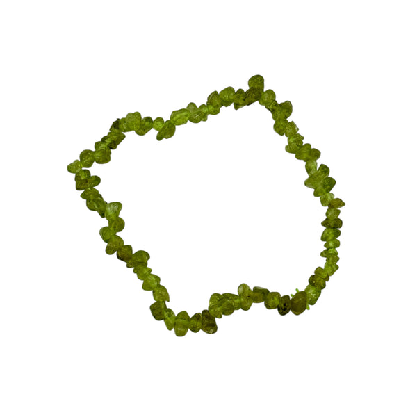 Bracelet Péridot ou olivine Chips/ Baroque