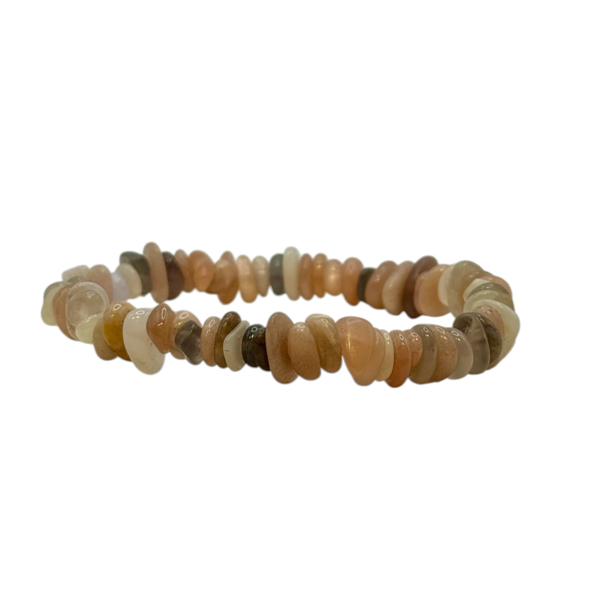 Bracelet Pierre de Lune Multicolore Chips/ Baroque