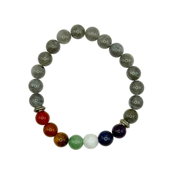 Bracelet Labradorite 7 Chakras