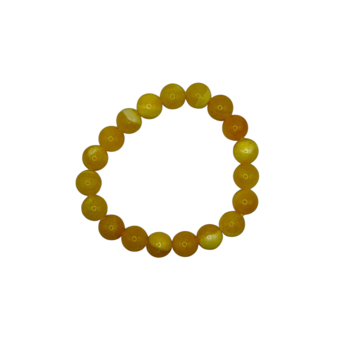 Bracelet “Réconfort & Vitalité” en Calcite Orange Perles Rondes