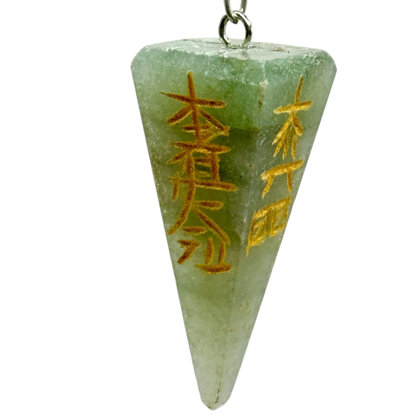 Pendule Pyramide Aventurine Verte Reiki
