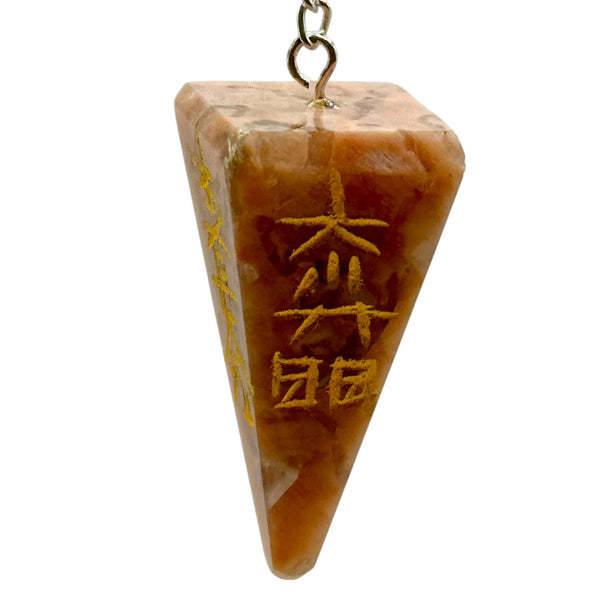 Pendule Pyramide Pierre de Soleil Reiki