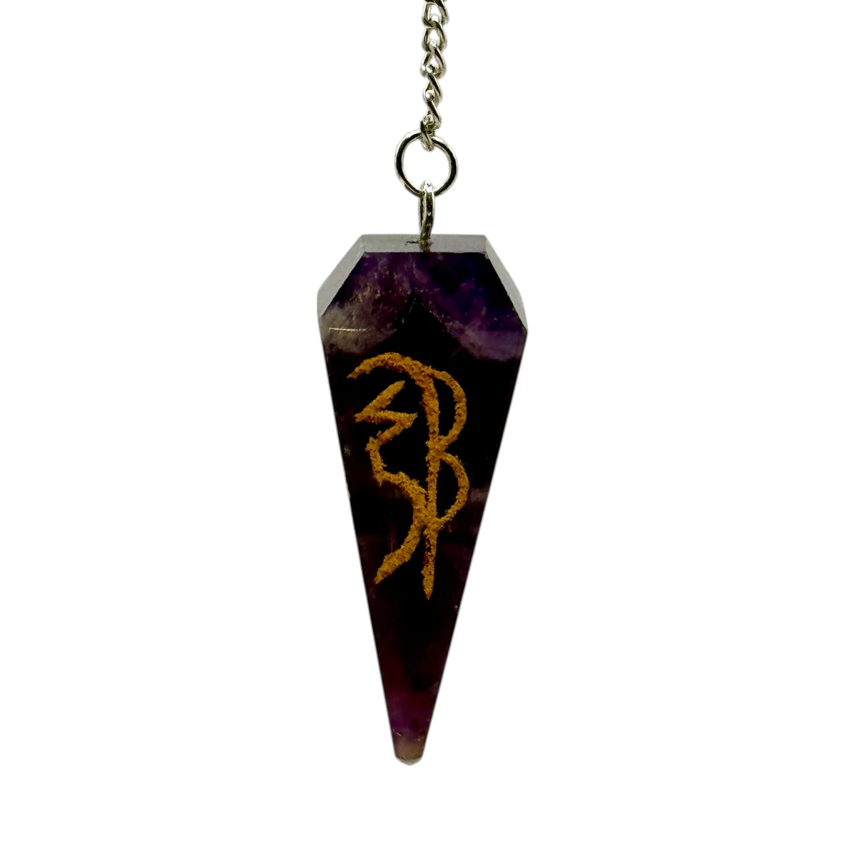 Pendule Pyramide Améthyste Reiki