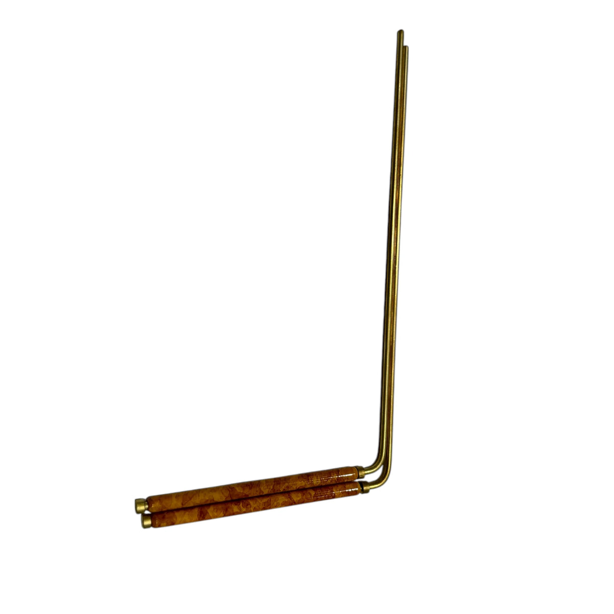 Baguettes de radiesthésie en laiton 22 cm avec manches en cuivre