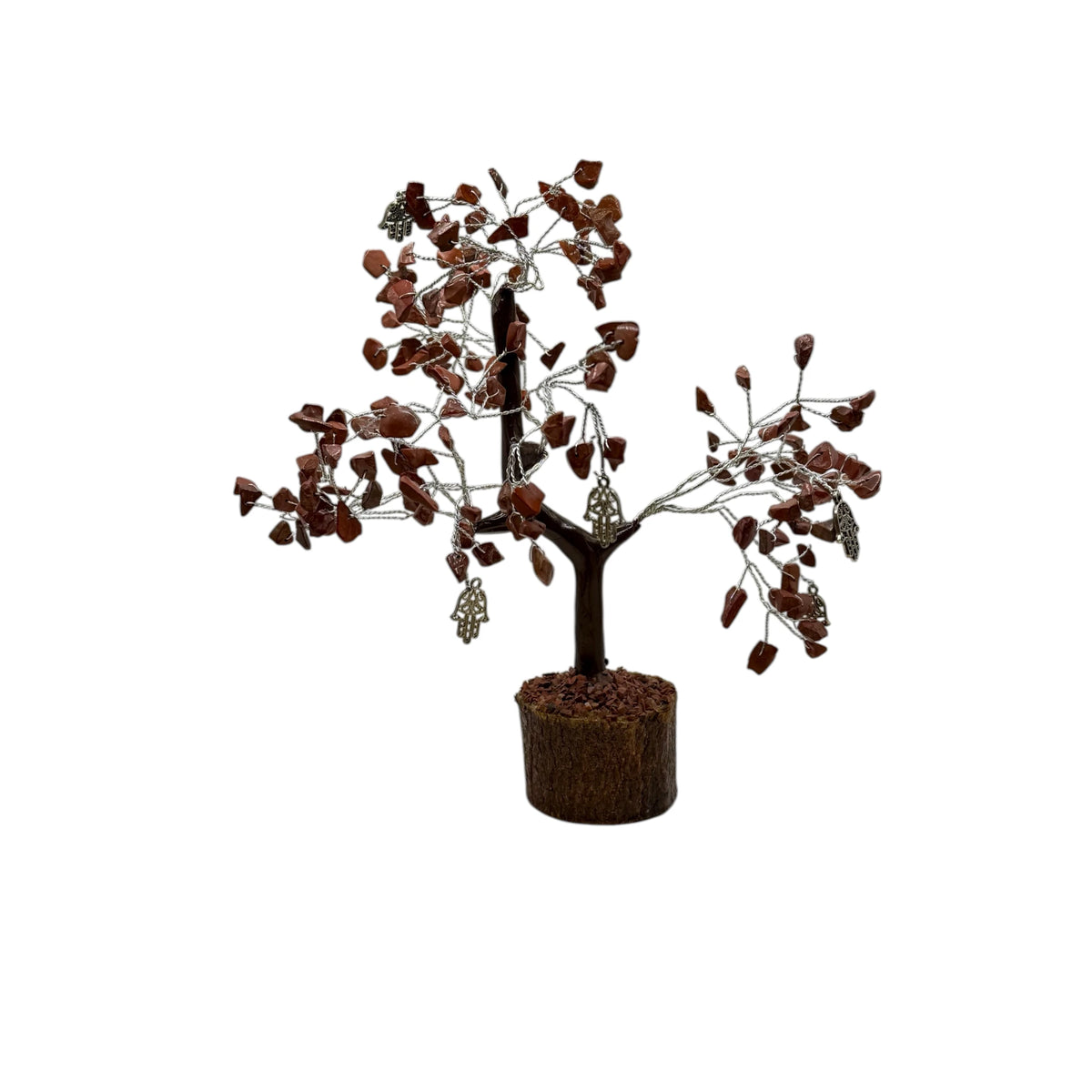 Arbre de vie et du Bonheur: Protection - Jaspe Rouge et Main de Fatima
