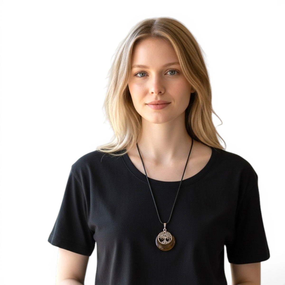 Pendentif Œil de Tigre et Arbre de Vie