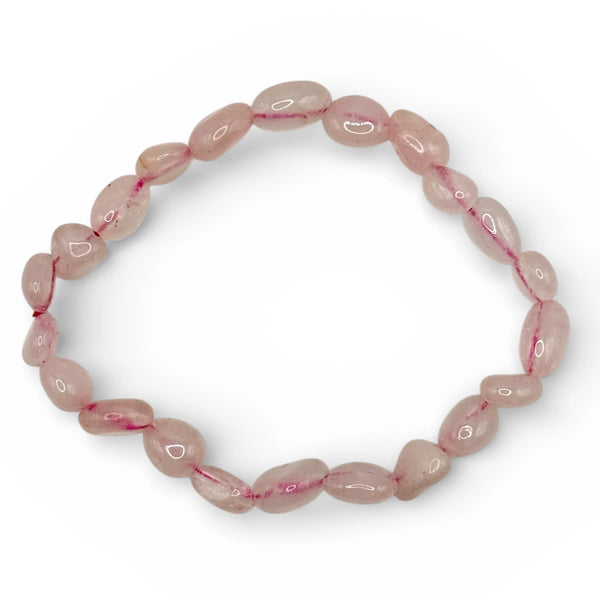 Bracelet Quartz Rose Pierres Roulées