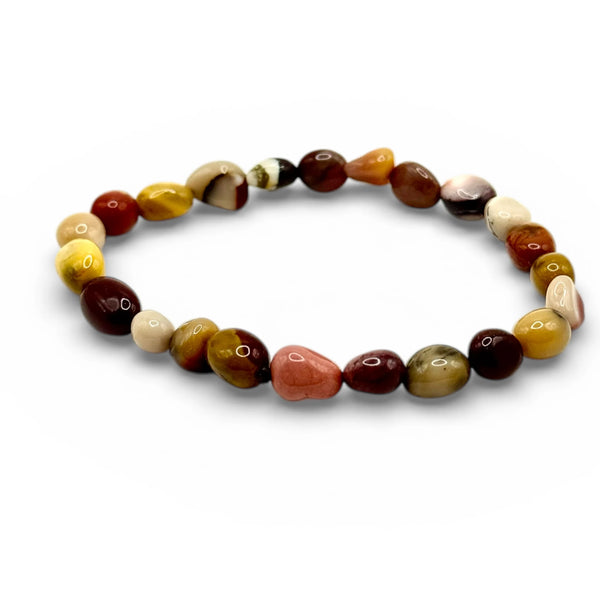 Bracelet Jaspe Mokaite Pierres Roulées