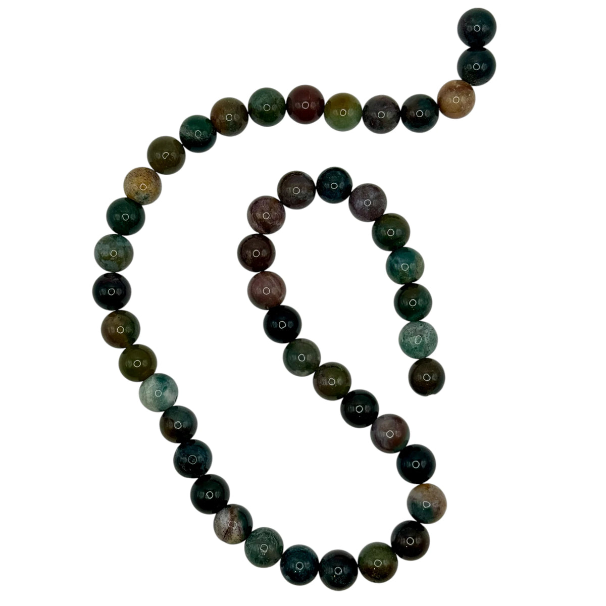 Agate Indienne Fil de Perles Naturelle 6-8mm, env 39cm