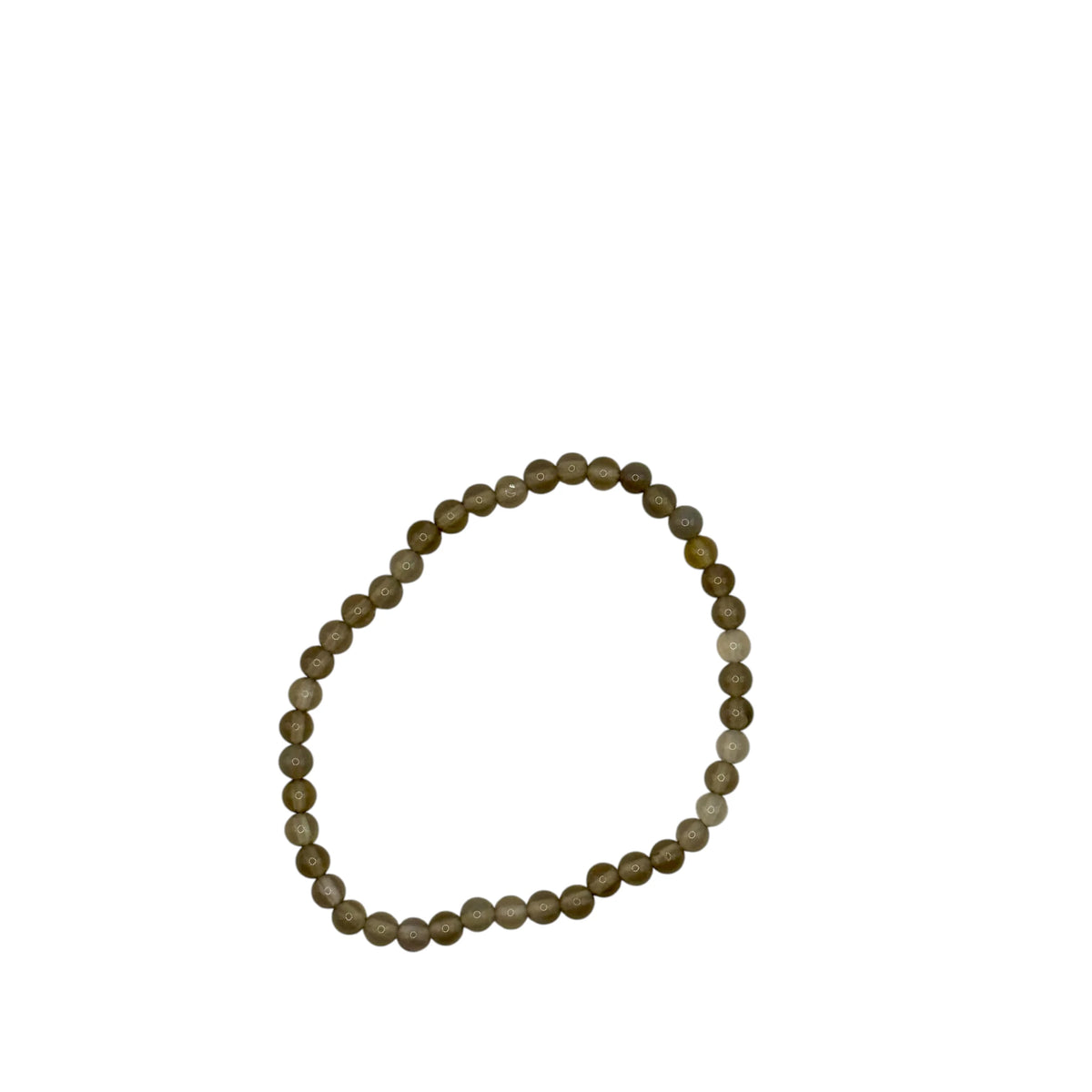 Bracelet “Équilibre & Ancrage” en Agate Grise Perles Rondes