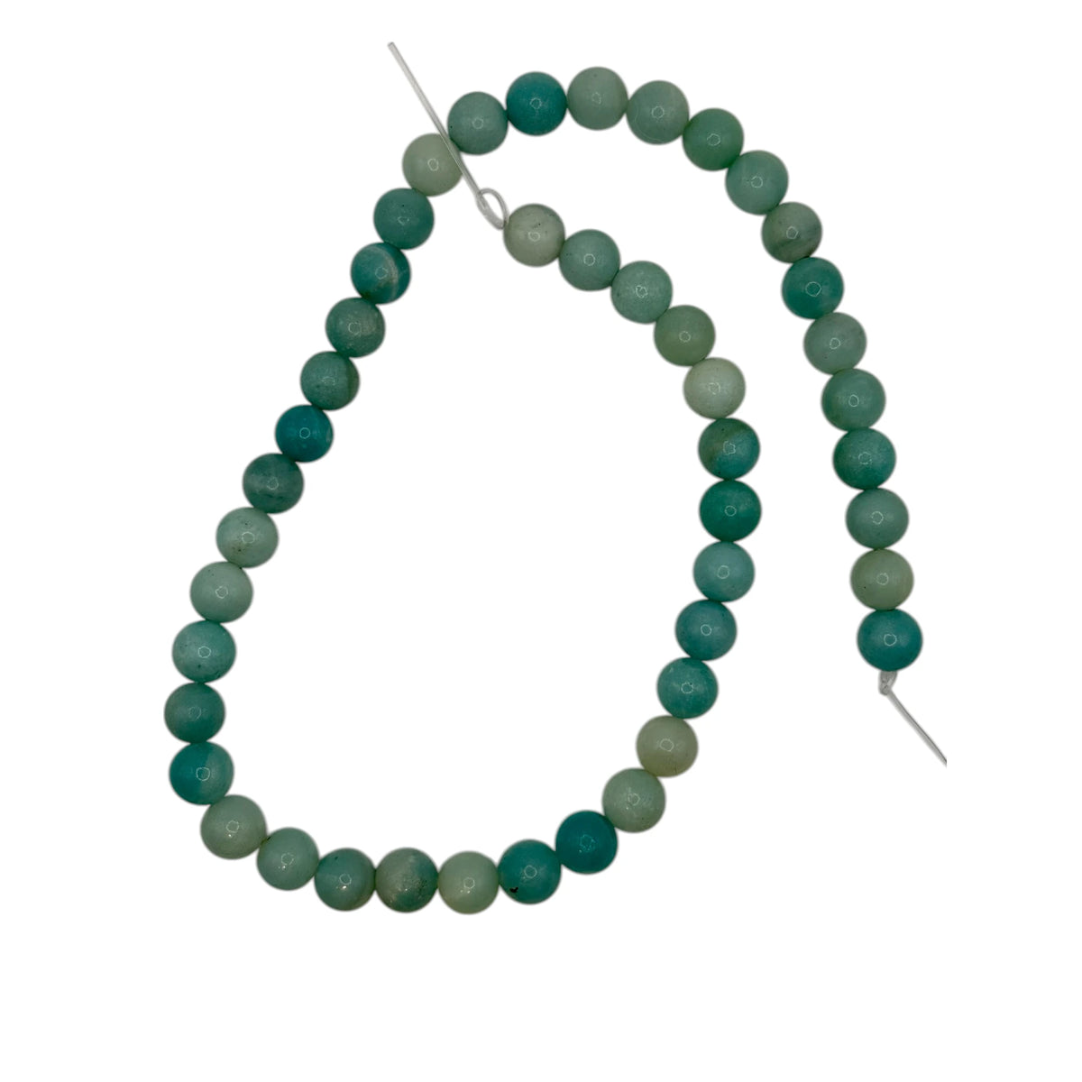 Amazonite Fil de Perles Naturelle 4-6-8-10mm, env 39cm
