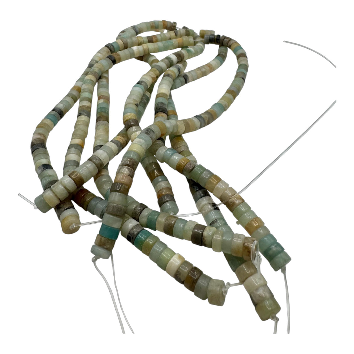 Amazonite Multi Fil de Perles Naturelle Heishi 6x3-3.5 , env 39cm