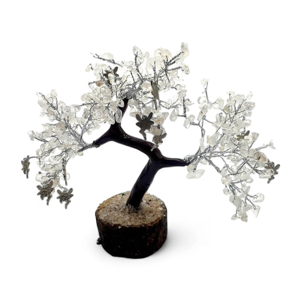 Arbre de Vie et du Bonheur: Equilibre Spirituel - Cristal de Roche, Fées