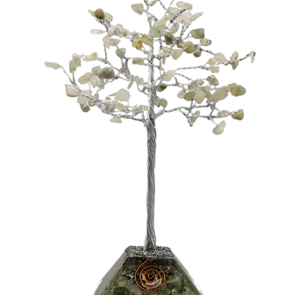 Arbre de vie et du bonheur: Guérison - Aventurine Verte et Orgonite, 100 pierres