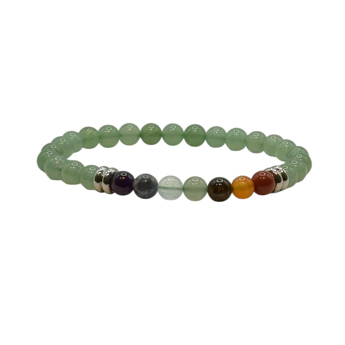 Bracelet Aventurine Verte 7 Chakras