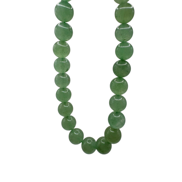 Aventurine Verte Fil de Perles Naturelle 6-8-10mm, env 39cm
