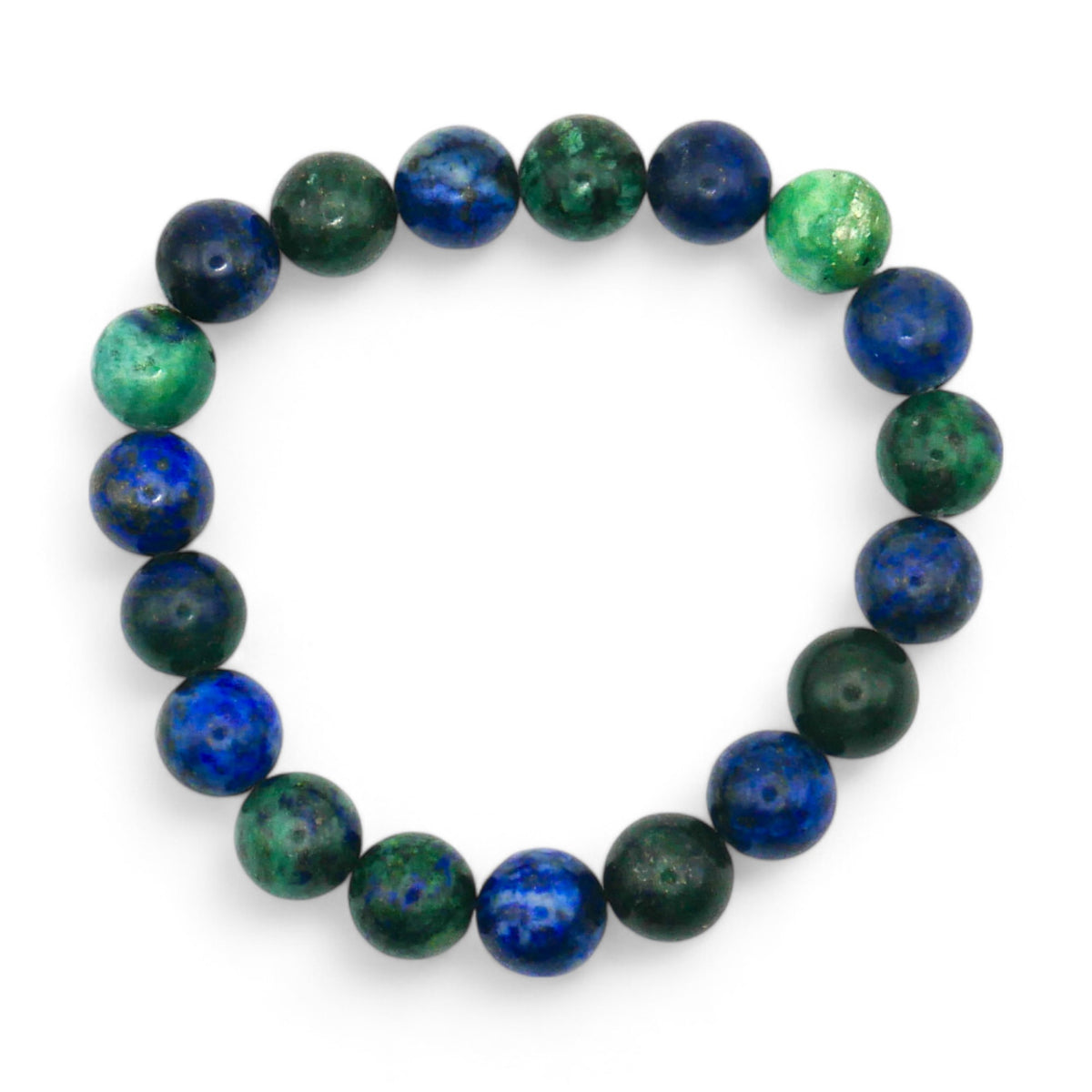 Bracelet Azurite Malachite Stabilisée et Traitée