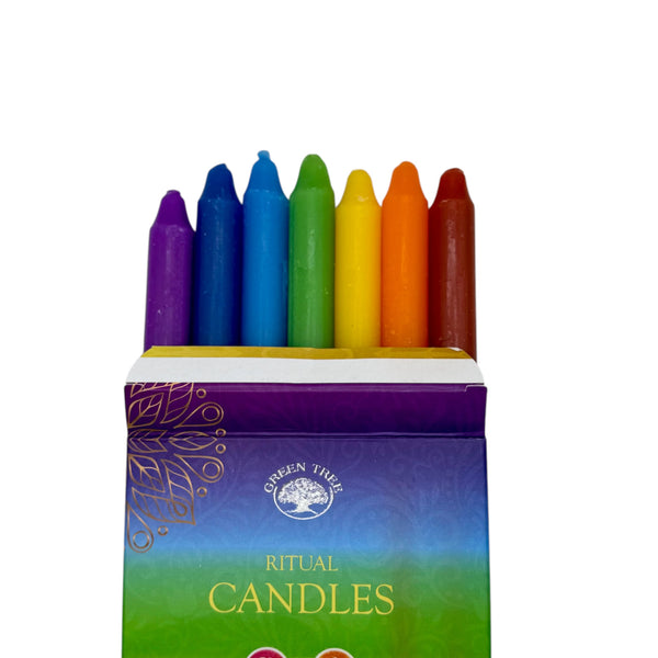 Bougie Rituel 7 Chakras 7 pièces
