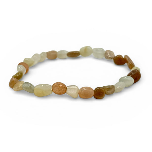 Bracelet Pierre de Lune Multicolore A+ Pierres Roulées