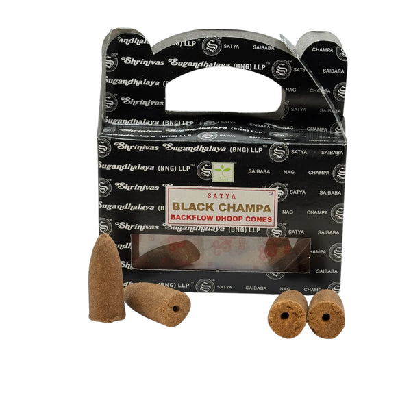 Encens Black Champa Backflow  24 cônes