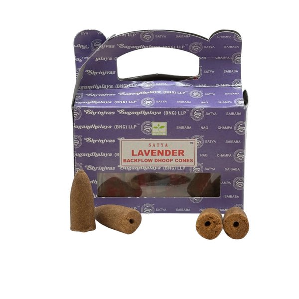 Encens Satya Lavande BackFlow 24 cônes
